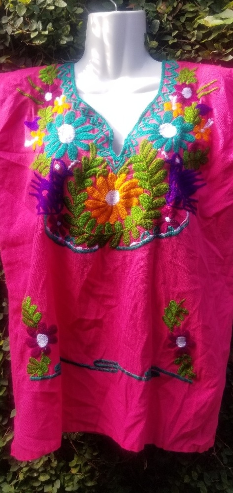 Vintage Mexicana Embroidered Cotton Top